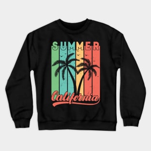 SUMMER California Retro Vintage Design Crewneck Sweatshirt